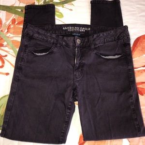 American eagle purple pants super stretch